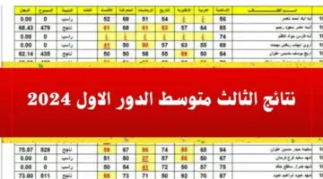 هسه!! نتائج الصف الثالث المتوسط 2024 عبر الموقع الرسمي لوزارة التربية العراقية