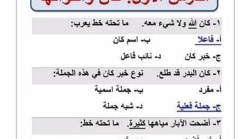 مراجعات نهائية.. 300 سؤال وإجابتها في النحو.. ليلة امتحان عربي أولى ثانوي – الجريدة