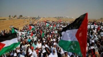 وقفة احتجاجية في النصيرات لرفض خطة التهجير ودعم إعادة إعمار غزة – الجريدة