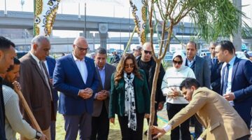 وزيرة التنمية المحلية ومحافظ القليوبية يدشنان مشروع زراعة و تشجير المحاور المرورية – الجريدة