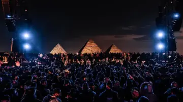 انطلاق حفل الفرقة الموسيقية العالمية deep house Bible من منطقة أهرامات الجيزة – الجريدة