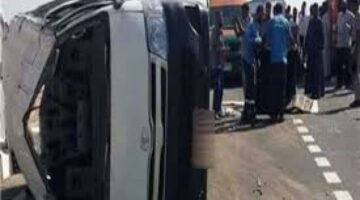 مصرع شخص وإصابة 9 آخرين فى حادث انقلاب ميكروباص بالشرقية | الحوادث – الجريدة