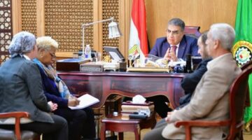 محافظ الدقهلية يستقبل وفد الاتحاد الأوروبي لمتابعة تحسين نوعية المياه بمصرف كيتشنر|صور – الجريدة