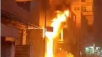 حريق في مخلفات بأرض فضاء خلف الدويقة بالقاهرة – الجريدة