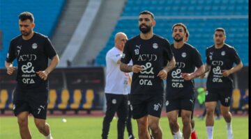 صور: تدريب مصر الأخير قبل مباراة إثيوبيا