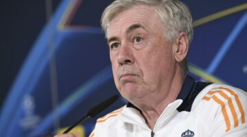 أنشيلوتي: تيباس معجب بريال مدريد ويستحق الاحترام