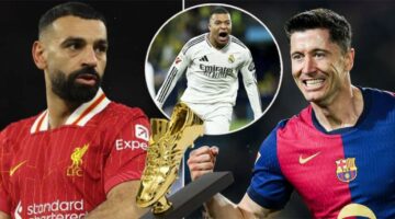 ليفاندوفسكي ومبابي يطاردون صلاح للحذاء الذهبي