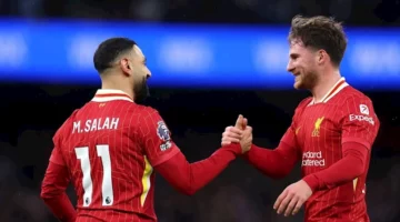 محمد صلاح يحقق رقمًا قياسيًا مع ليفربول.