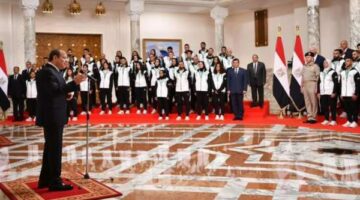 الأولمبية والاتحادات تشكر السيسي لدعم أبطال مصر.