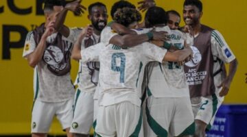 أخضر الشاطئية يتأهل لنصف نهائي كأس آسيا