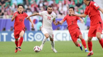 موعد مباراة الأردن وكوريا الجنوبية بتصفيات آسيا