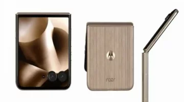 هاتف Motorola Razr 60 Ultra بتصميم خشبي أنيق