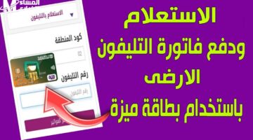 استعلم وسدد فاتورة التليفون الأرضي مارس 2025 إلكترونيًا
