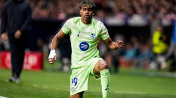 قلق جماهير برشلونة بسبب إصابة لامين يامال.
