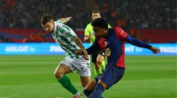 ناتان يعادل لريال بيتيس ضد برشلونة