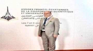 مشاركة رئيس جامعة سوهاج في المؤتمر المصري الفرنسي للتعاون العلمي خلال زيارة ماكرون