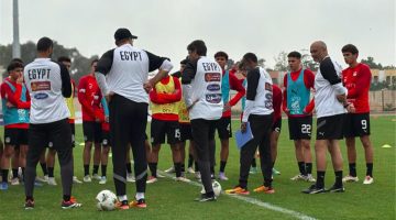 منتخب مصر يستعد بقوة لمواجهة أنجولا في ملحق كأس العالم للناشئين