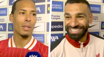 محمد صلاح يكشف ضاحكًا عن مصير فان دايك في ليفربول والهولندي يعلق