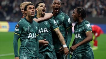 توتنهام يتألق ويتفوق على فرانكفورت ليحجز مكانه في نصف نهائي الدوري الأوروبي