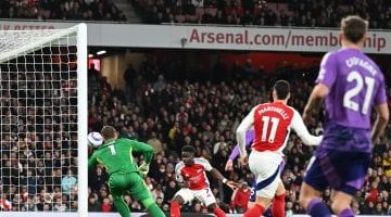 ملخص وأهداف أرسنال وفولهام 2-1 بالدوري الإنجليزي