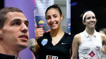 ثلاثي مصري يتألق في بطولة الجونة للإسكواش ويصل لنصف النهائي