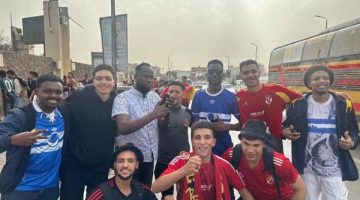 أجواء حماسية بين جماهير الأهلي والهلال السوداني