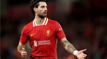 سوبوسلاي يمنح ليفربول التقدم أمام برايتون في نهاية الشوط الأول 2-1 فيديو