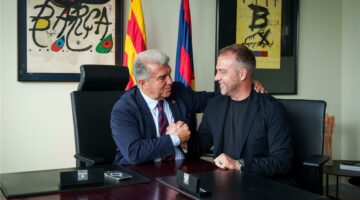 أول تعليق من فليك بعد تجديد عقده مع برشلونة