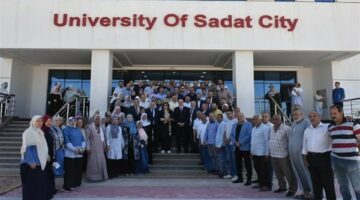 استقبال حافل لرئيس جامعة السادات تكريمًا لجهودها القيادية المتميزة