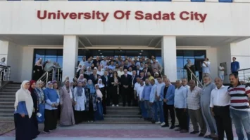 استقبال حافل لرئيس جامعة السادات تكريمًا لجهودها القيادية المتميزة