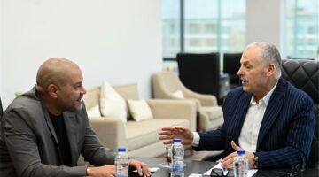 اجتماع بين هاني أبو ريدة وأحمد دياب لبحث التعاون بين الاتحاد والرابطة