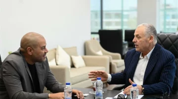 اجتماع بين هاني أبو ريدة وأحمد دياب لبحث التعاون بين الاتحاد والرابطة