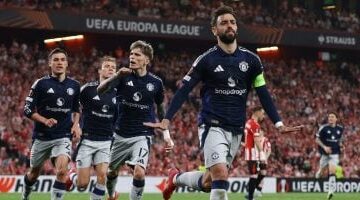 مانشستر يونايتد يقترب من نهائي الدوري الأوروبي بثلاثية فى شباك بيلباو
