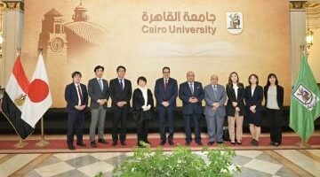 رئيس جامعة القاهرة يستقبل وزيرة التعليم والثقافة والرياضة والعلوم اليابانية