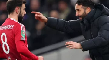 أموريم يثير الشكوك حول مستقبل برونو فيرنانديز