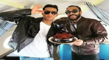 محمود رمضان يحتفل بعيد ميلاد شقيقه محمد رمضان