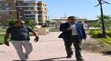 رئيس جهاز العاشر من رمضان يتفقد محاور المدينة لمتابعة أعمال