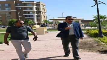 رئيس جهاز العاشر من رمضان يتفقد محاور المدينة لمتابعة أعمال