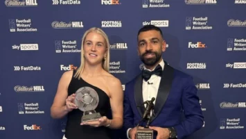 محمد صلاح يحصد جائزة أفضل لاعب في إنجلترا للمرة الثالثة من رابطة الكتاب الرياضيين