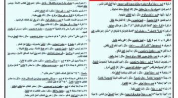 الثانوية العامة 2025.. 75 تريكة نحو في ورقتين مع السبورة هتقفل الامتحان