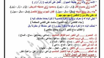 150 تركاية في النحو لن يخرج عنها الامتحان لـ الصف الثالث الاعدادي