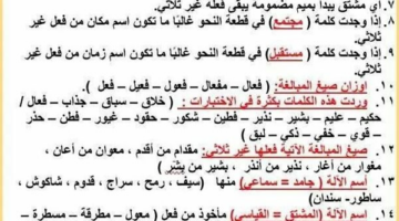 روشتة التفوق ورقتين في النحو لن يخرج عنها الامتحان لـ الصف الثالث الاعدادي