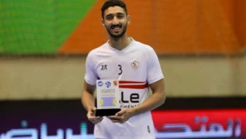 مازن رضا أفضل لاعب في مباراة الزمالك وكينشاسا