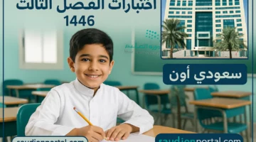 موعد اختبارات الفصل الثالث 1446 في السعودية وجدول امتحانات الدور الثاني الرسمي