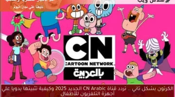 الكرتون بشكل تاني .. تردد قناة CN Arabic الجديد 2025 وكيفية تثبيتها يدويا علي أجهزة التلفزيون للأطفال
