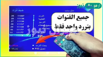 تردد يظهر جميع قنوات نايل سات