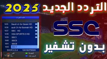 ترددات قنوات SSC المجانية 2025 لمتابعة الدوري السعودي عبر الأقمار الصناعية نايل وعرب سات