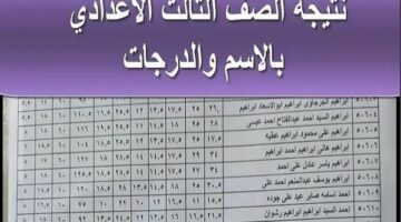 رسميا وبالمجان.. نتيجة الشهادة الاعدادية بالقاهرة على هذا الرابط