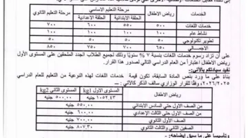 نفقات المدارس الحكومية 2026 لكافة مستويات التعليم