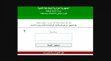 رابط معرفة نتائج شهادة التعليم المتوسط 2025 بالرقم الوطني في الجزائر